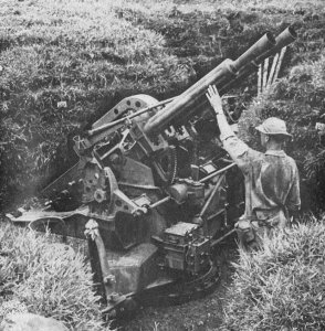 Photograph of 40mm Vickers AA gun