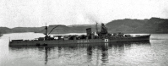 Side view of Agano-class light cruiser