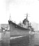 Akizuki-class destroyer seen bow on