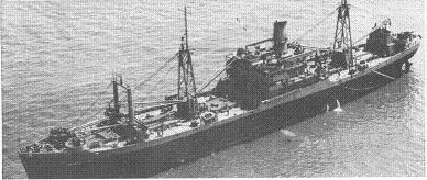 Photograph of a C2-S ship configured as a Navy auxiliary