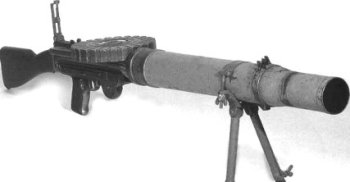Photograph of Lewis 0.30 machine gun