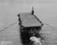 Aft view of Bogue-class escort carrier