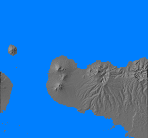 Relief map of Cape Gloucester