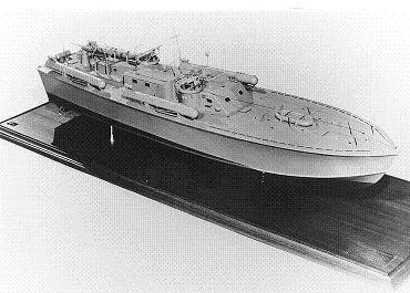 Photograph of model of PT-109m, an Elco type PT boat