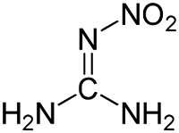 Chemical
              structure of nitroguanidine