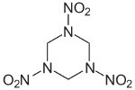 Structural formula of RDX