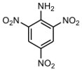 Structural formula of
                trinitroaniline