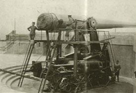 Photograph of gun at Fort Hayden