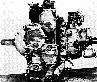 Photograph of Japanese Ha-109 aircraft engine