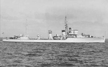 Photograph of HMS Hardy