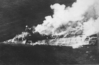 Photograph of Hermes sinking