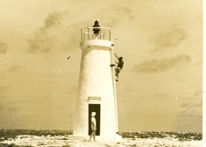Photograph of Howland Island lighthouse, 1939