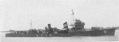 IJN Yugure, a Hatsuharu-class destroyer
