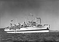 Photograph of C4 converted to hospital ship