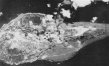 Iwo Jima under bombardment