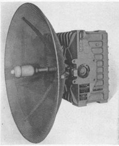 Photograph of Mark 28 radar antenna