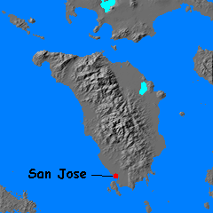 Relief map of Mindoro