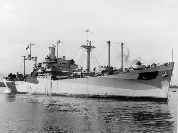 Photograph of Mount Hood-class munitions ship