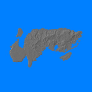 Relief map of Ndeni