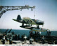 OS2U Kingfisher being loaded on a catapult