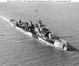 Forward oblique view of Porter-class destroyer