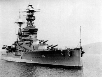 Photograph of Revenge-class battleship