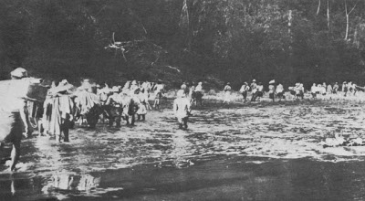 Photograph of river crossing