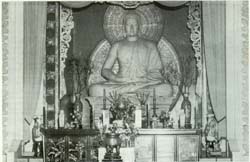Photograph of altar of Xa Loi temple in Saigon