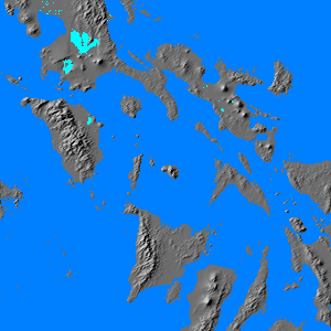 Relief map of Sibuyan Sea