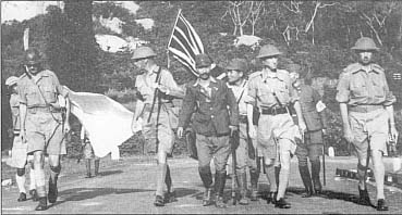 Photograph of the surrender of Singapore