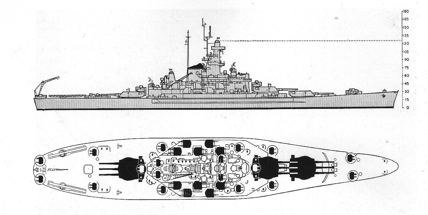 The Pacific War Online Encyclopedia: South Dakota Class, U.S. Battleships