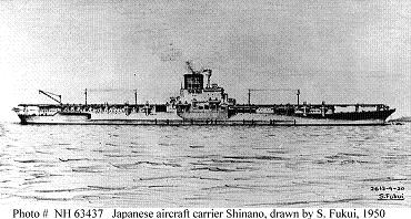 Sketch of IJN Shinano