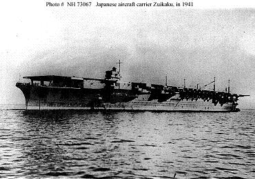 Photograph
                  of Shokaku-class carrier