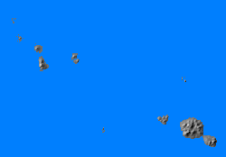 Relief map of Society Islands