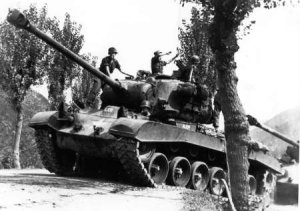 Photograph of M26 Pershing tank