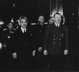 Photograph of Matsuoka with Hitler