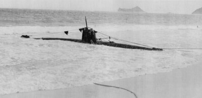 Photograph of Type A midget submarine