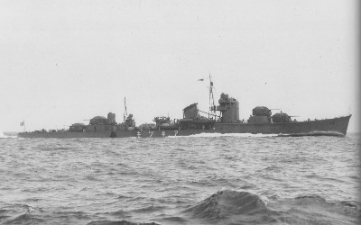 Photograph of Akizuki, Japanese destroyer