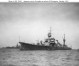 Bow view of Furutaka class cruiser