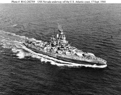 Photograph of Nevada-class battleship