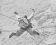 Photograph of Japanese paratrooper making a jump