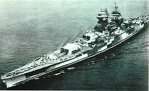 Photograph of battleship Richelieu