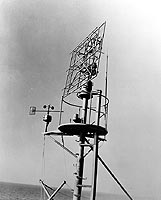 Photograph of SC search radar antenna