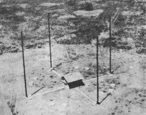 Photograph of Japanese
        "Adcock" direction finder